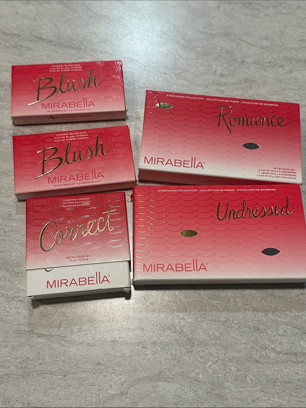 5 Mirabella Correct Finishing Powder & Blush Duo - Red